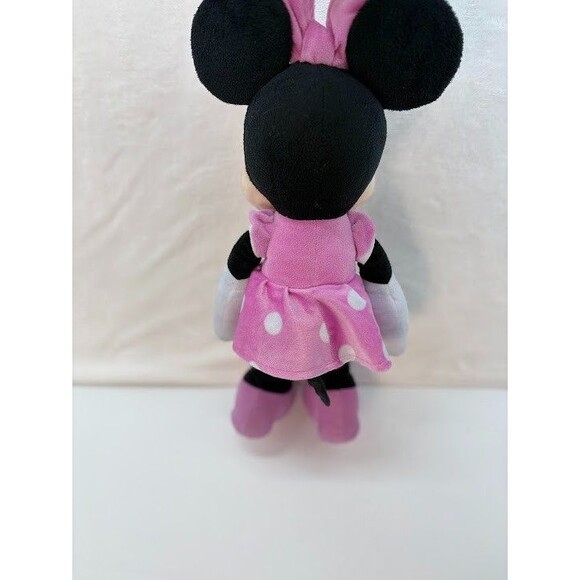 Minnie Mouse Plush 10" Disney Store Pink Dress Bow Shoes Stuffed Animal - Picture 3 of 4
